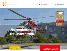 Tablet Screenshot of klinikum-karlsruhe.de